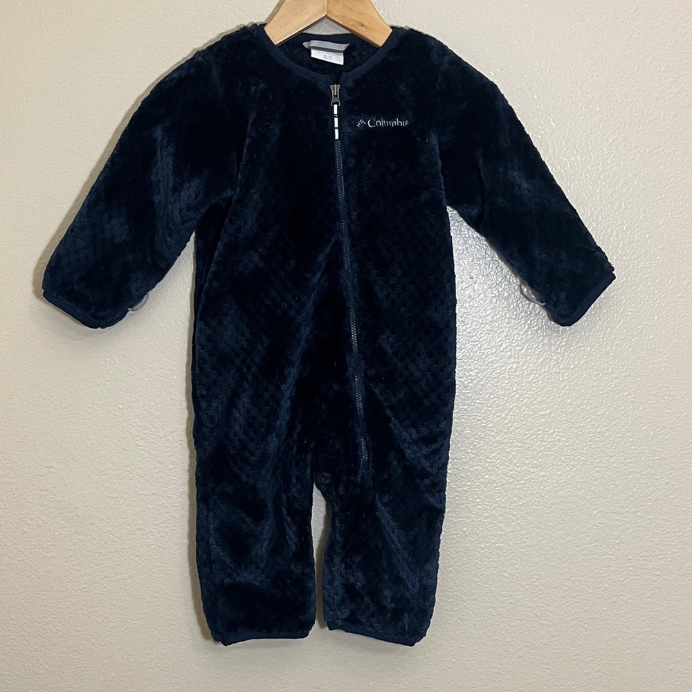 Columbia Navy Fleece Winter Outdoor One Piece Bunting